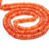 Natural Orange Carnelian Smooth polished Round Tyre Wheel Beads Strand Length is 14 Inches & Sizes from 4mm approx 
